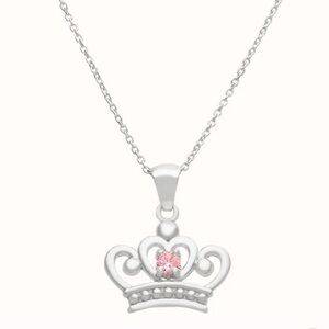 Disney Princess Crown CZ Pendant